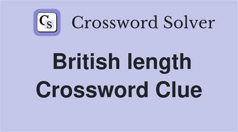 british length crossword clue